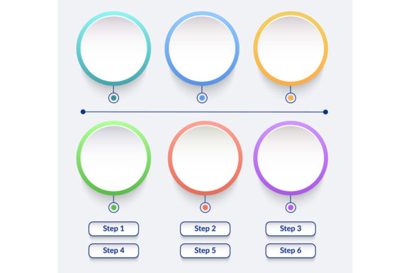 Circle Vector Infographic Elements Set for Modern Graphics