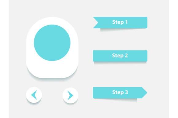 Creative Flowchart Infographic Elements for Graphics and Infographics