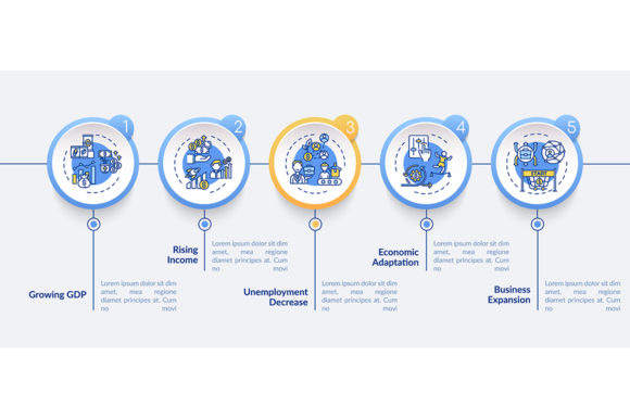 Economy Adjusting Graphics for Infographic Design
