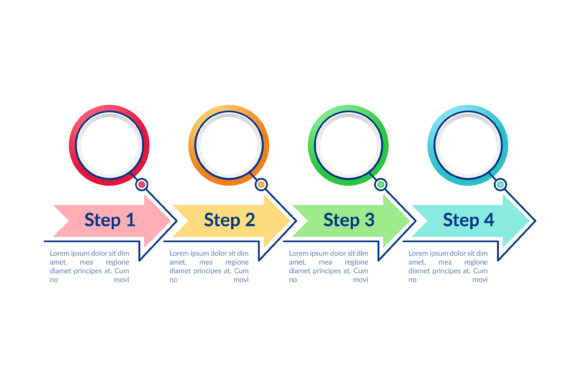 Empty Circles Infographic Template for Branding and Graphics