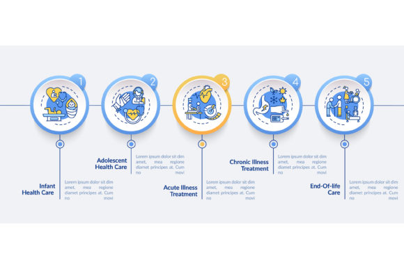 Family Doctor Support Vector Infographic for Local Business Graphics
