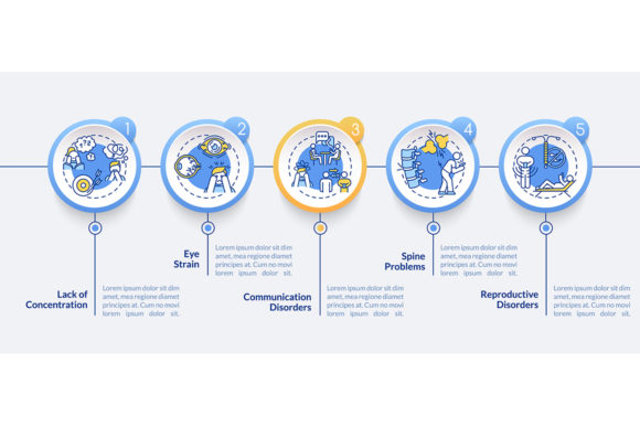 Gadget Addiction Side-effects Graphics for Infographics