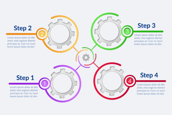 Goods Producing Vector Infographic for Modern Web Design