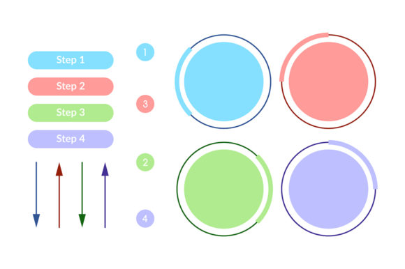 Light Color Minimalistic Infographic Graphics