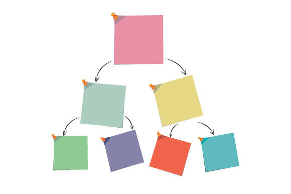 Memo Note Diagram Infographic Template for Graphics and Infographics