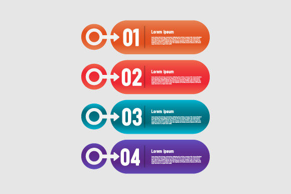 Multicolored Banner Infographic Design for Branding and Graphics