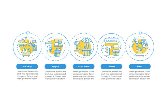 Organizing Things Vector Infographic