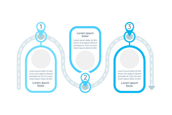 Problem-solving Process Vector Template for Graphics and Infographics