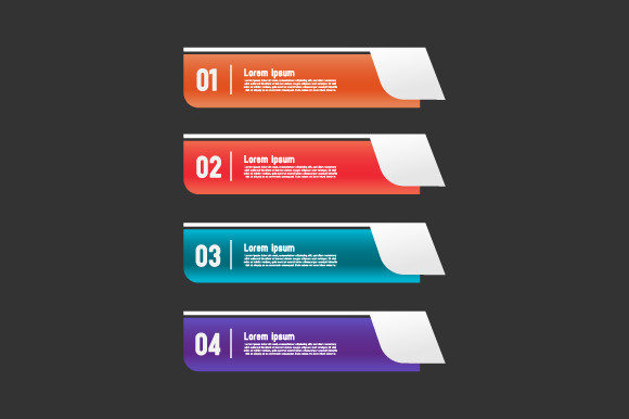 Set of Colorful Element Design Infograph for Graphics